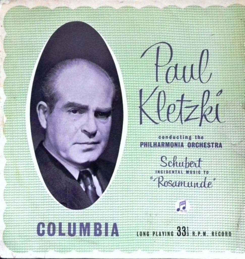 Paul Kletzki Schubert - Incidental Music To "Rosamunde", Cd's en Dvd's, Vinyl | Klassiek, Kamermuziek, Ophalen of Verzenden, Zo goed als nieuw
