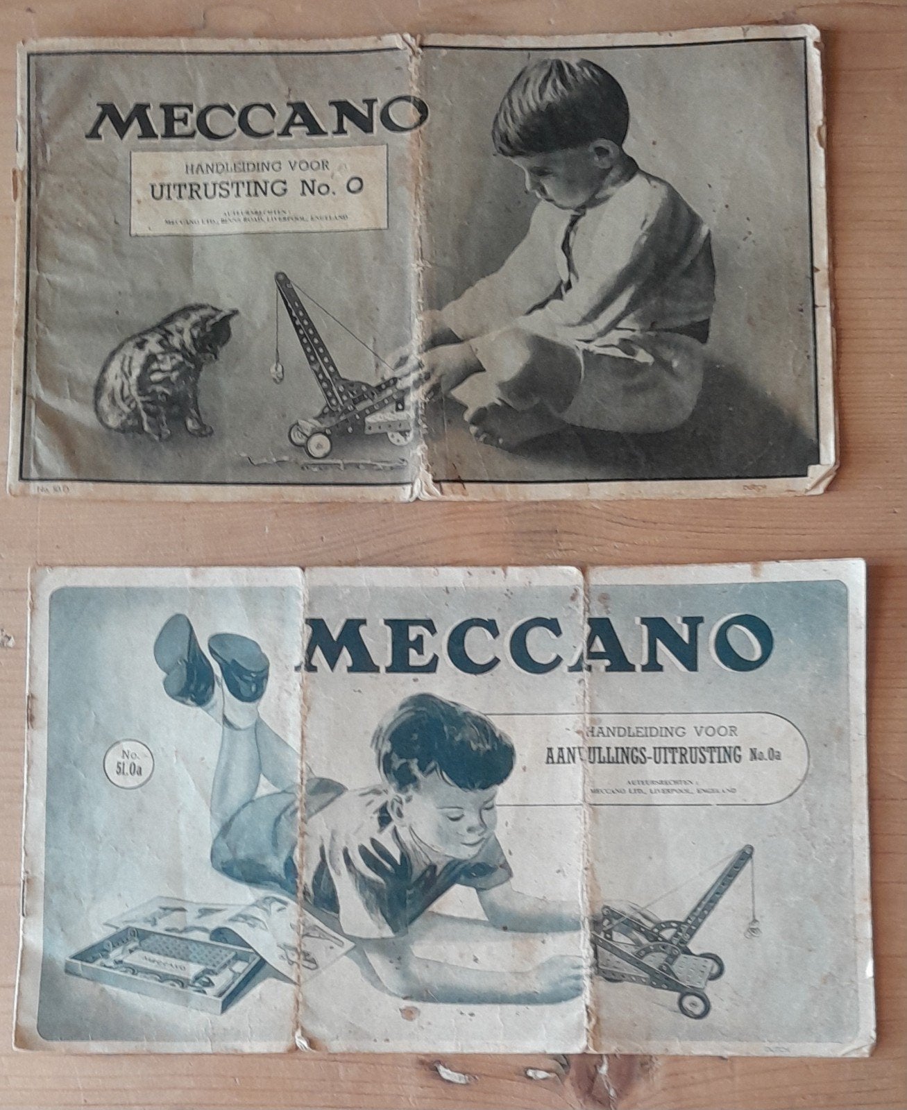 Oude Meccano boekjes uit jaren ' 50., Ophalen of Verzenden