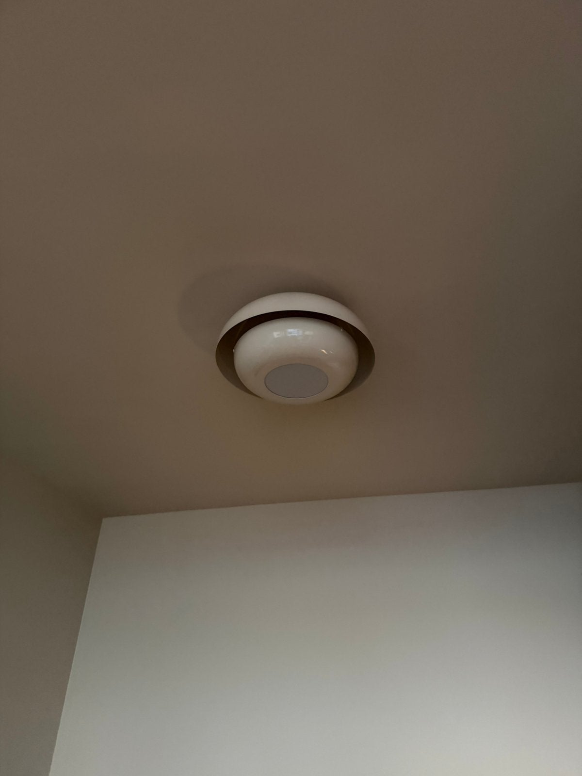 Kwantum retro plafondlamp metaal beige, Ophalen, Nieuw, Metaal