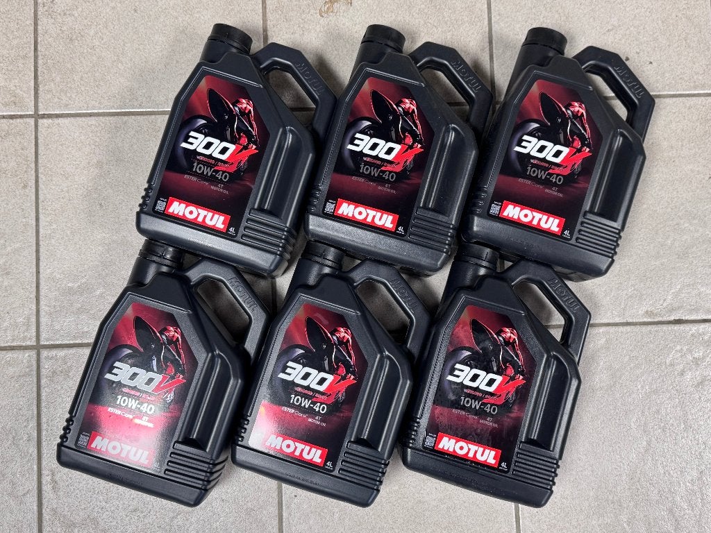 Motul 300v olie, 6 pakken van 4 liter, 10w40, Ophalen