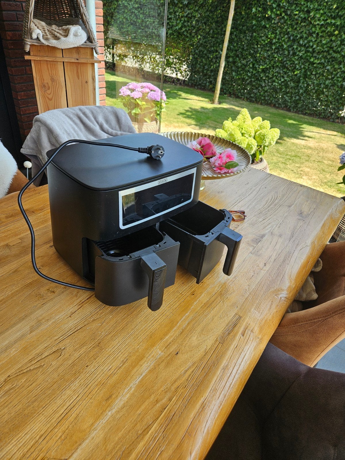 Bourgini Airfryer gebruikt, Ophalen of Verzenden, Zo goed als nieuw, Airfryer, 1500 gram of meer