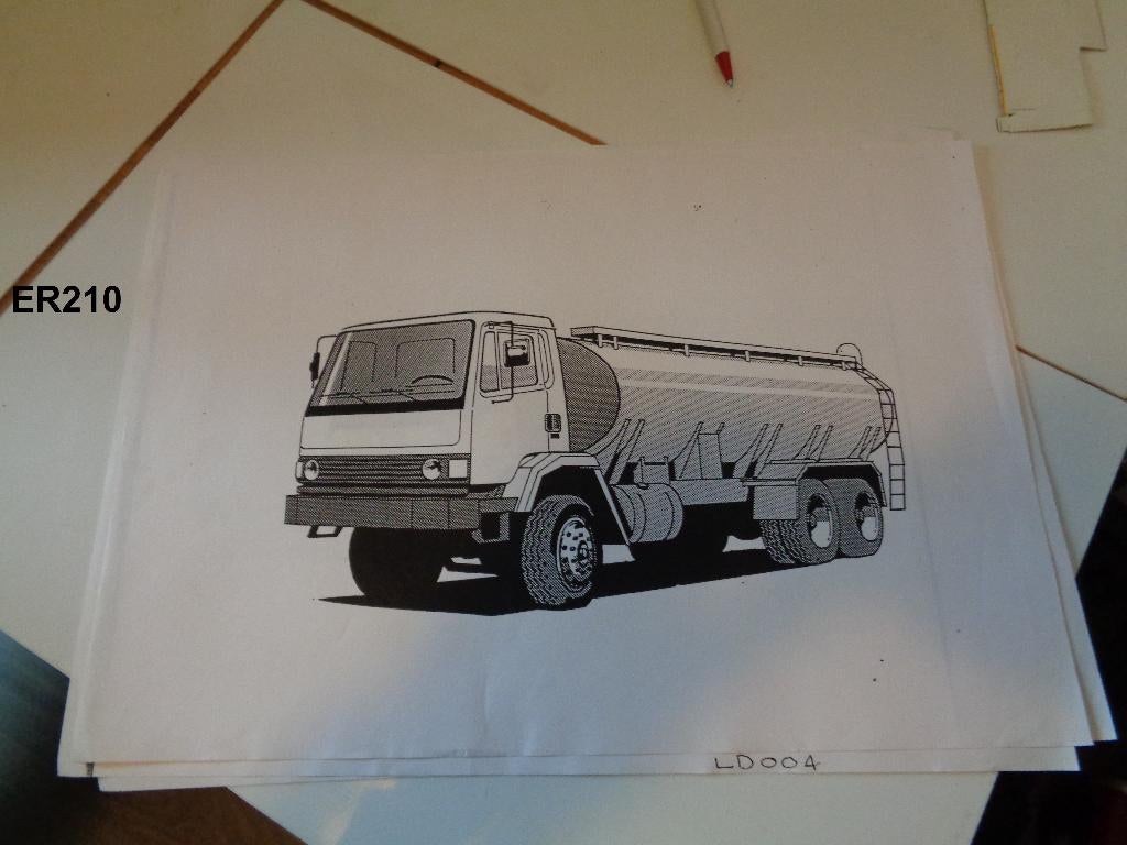 trekening daf tank wagen, Ophalen of Verzenden, 1980 tot heden, Zo goed als nieuw, Overige onderwerpen