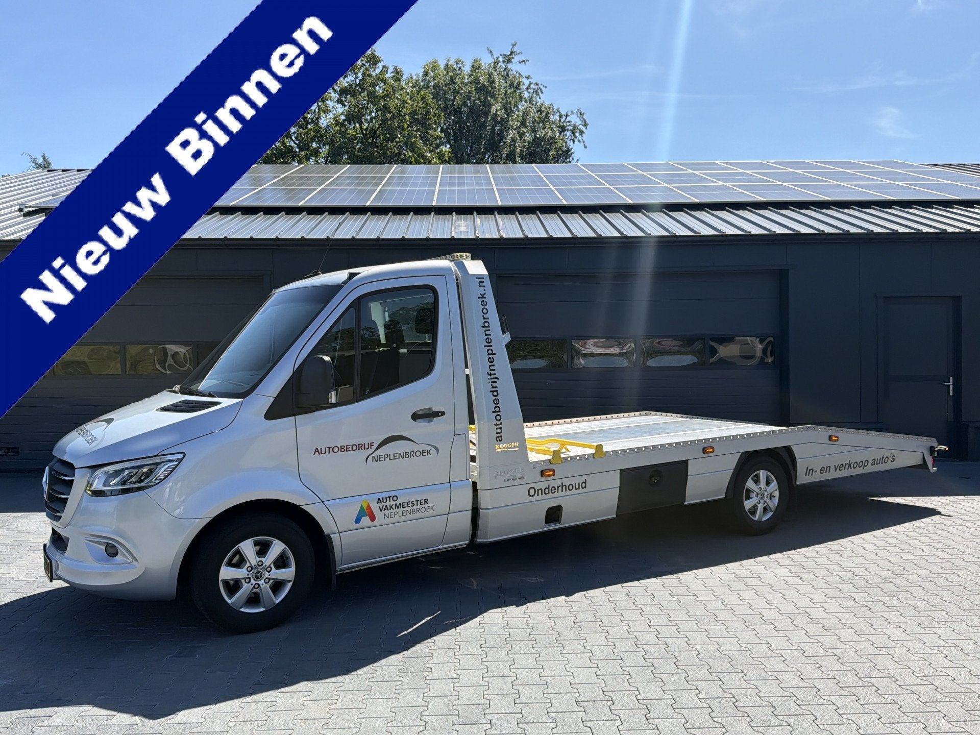Mercedes-Benz Sprinter 3.0 CDI V6 L3 Oprijwagen Luchtvering, Auto's, Dealer onderhouden, Gebruikt, 190 pk, 2260 kg