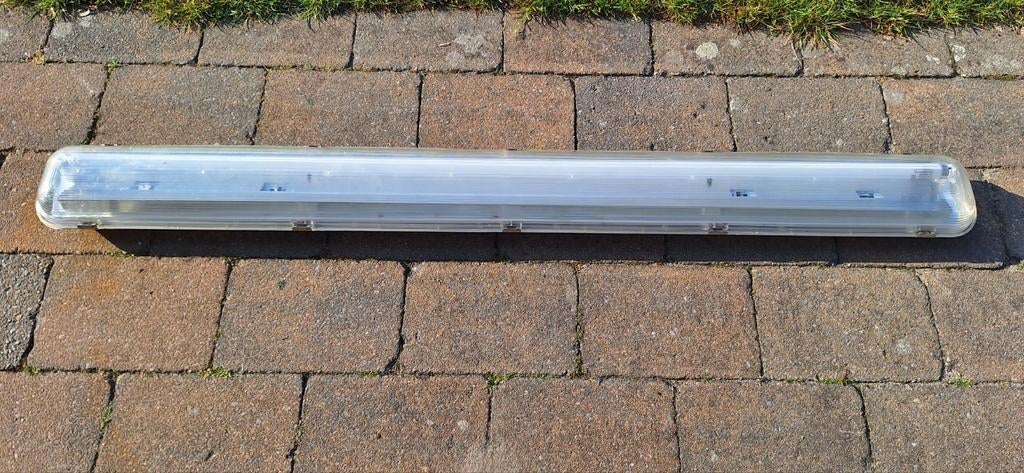 TL Balk 58W/840 met armatuur - 160x16x10 cm, Ophalen, Gebruikt, 50 tot 200 watt, Lamp met armatuur