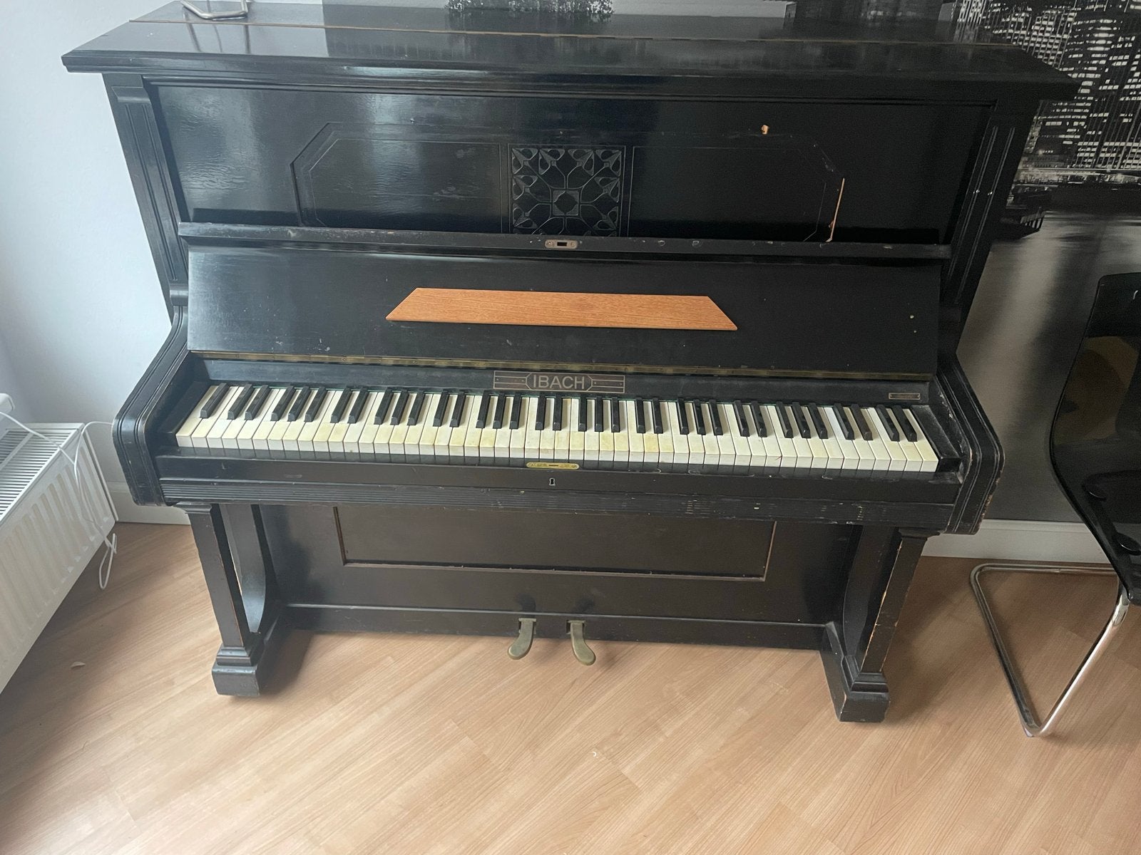 Zwarte Bach Piano - Klassiek en Gebruikt, Ophalen, Gebruikt, Zwart, Piano