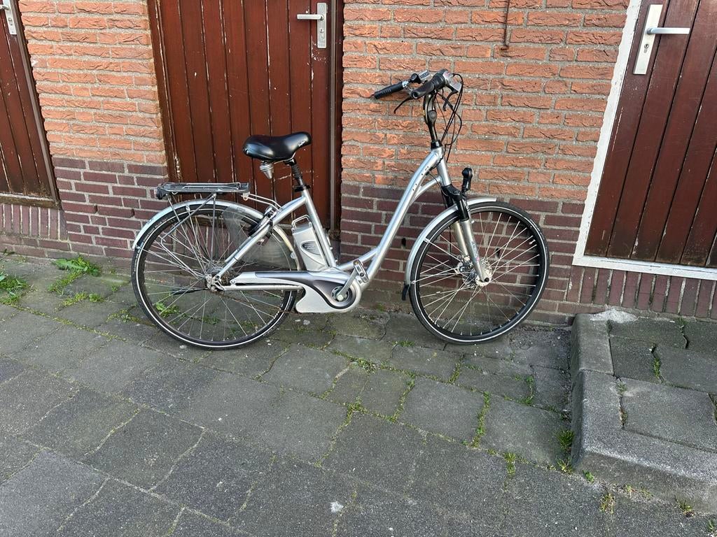 Flyer elektrische fiets - Zilver, Overige merken, Minder dan 30 km per accu, Gebruikt, Ophalen of Verzenden