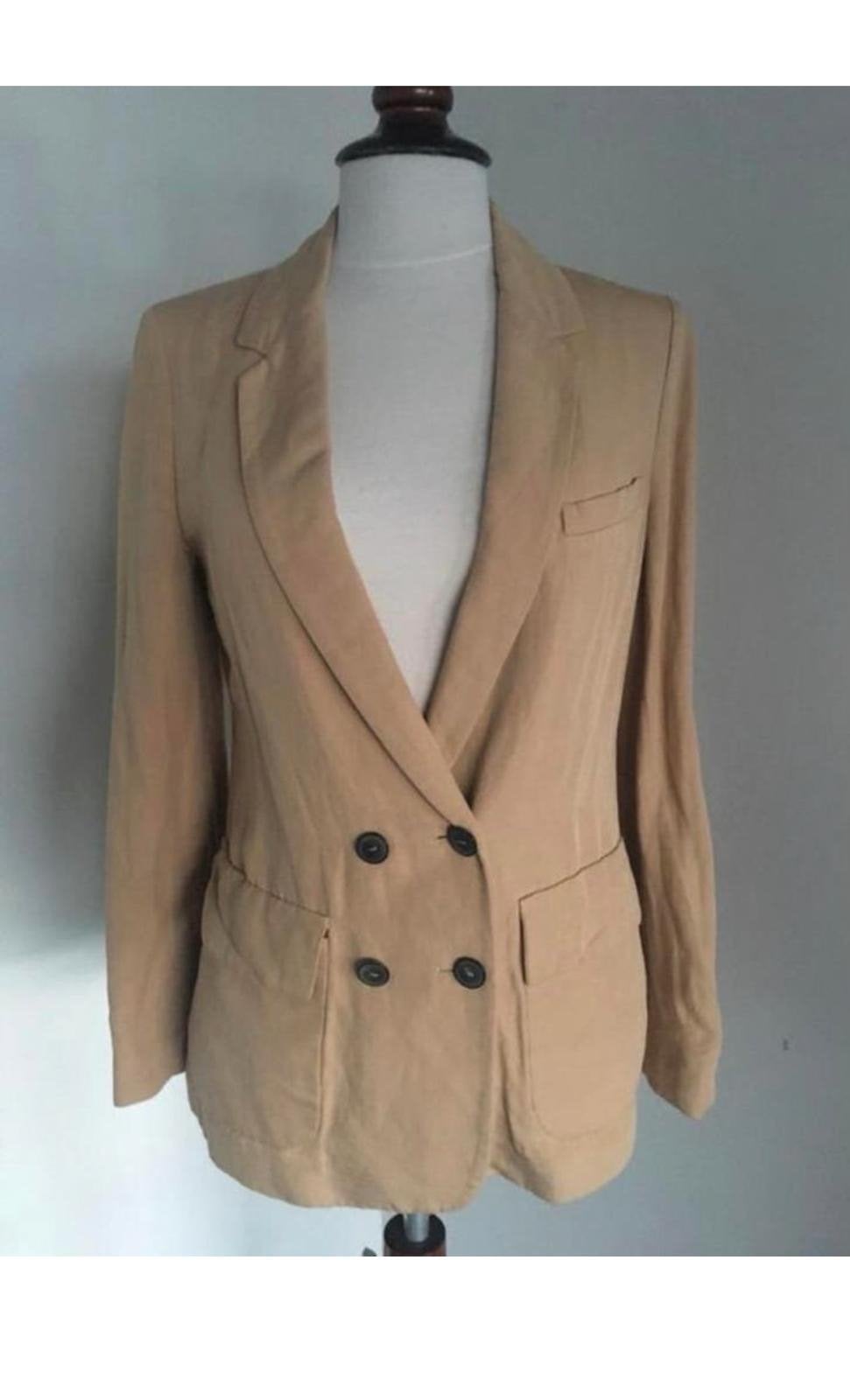 Nieuwe Zara Woman Blazer Beige, Maat S 36-38, Kleding | Dames, Ophalen, Beige, Nieuw, Jasje