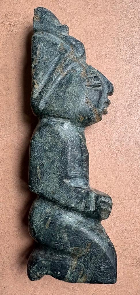Mooi Azteeks of Maya beeldje, natuursteen, Ophalen of Verzenden