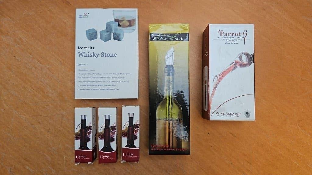 Wijn accessoires mooie sample partij - zie omschrijving, Verzamelen, Wijnen, Ophalen of Verzenden, Nieuw, Overige gebieden, Overige typen