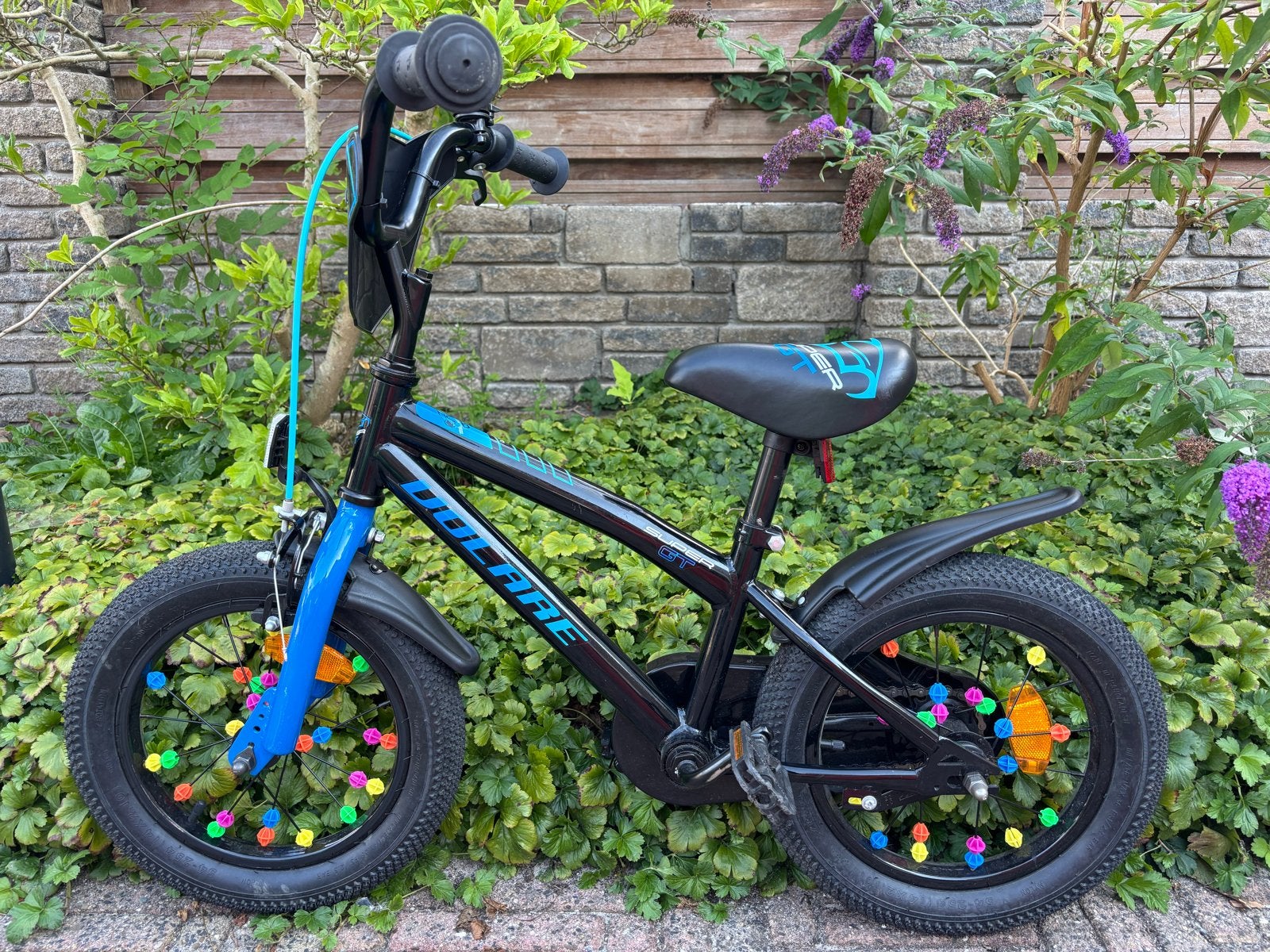 14 inch Volare Super GT jongensfiets met zijwieltjes, Ophalen, Zo goed als nieuw, Minder dan 16 inch, Zijwieltjes