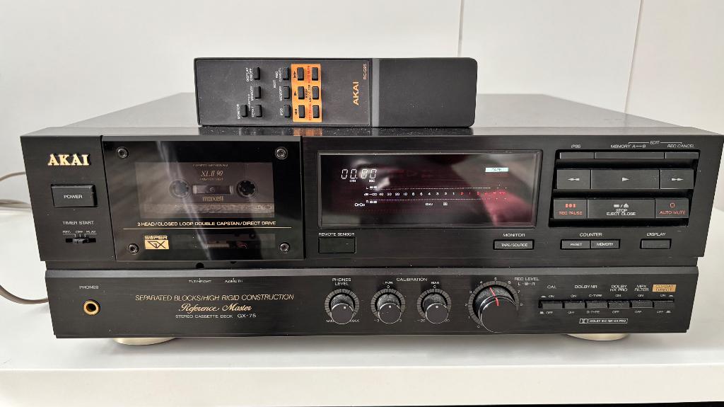 Akai GX-75 Reference Master cassettedeck, Ophalen, Enkel, Akai, Tiptoetsen