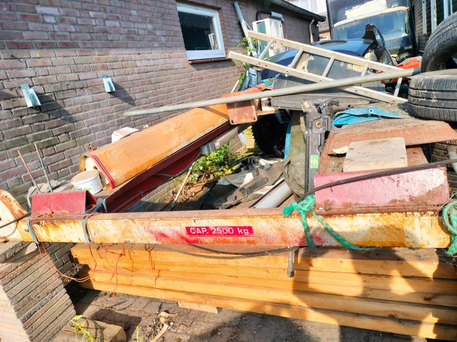 Koni hefbrug 2500kg 4 koloms, Ophalen, Gebruikt