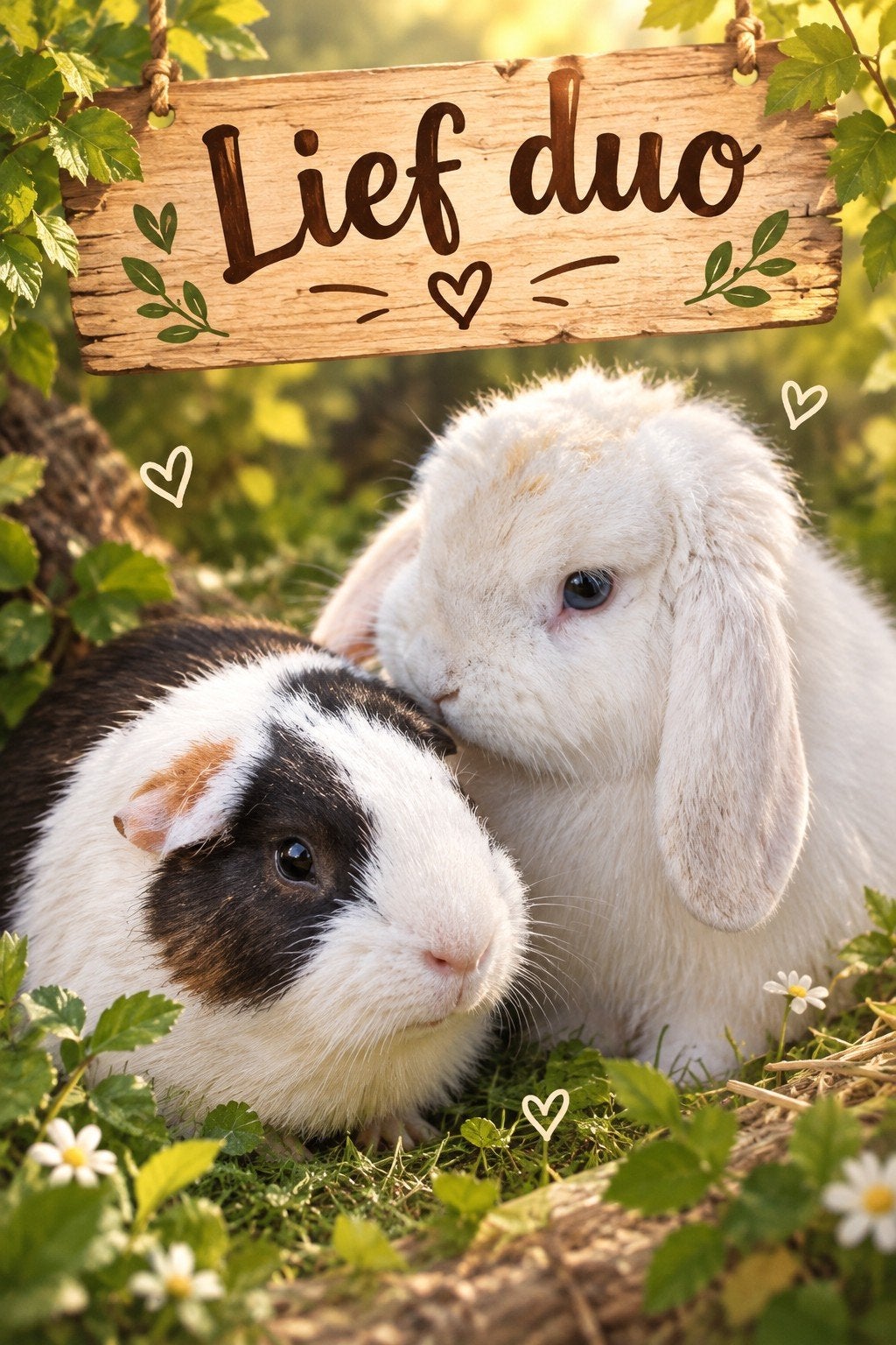 minilop nhd konijn en cavia koppel, Dieren en Toebehoren
