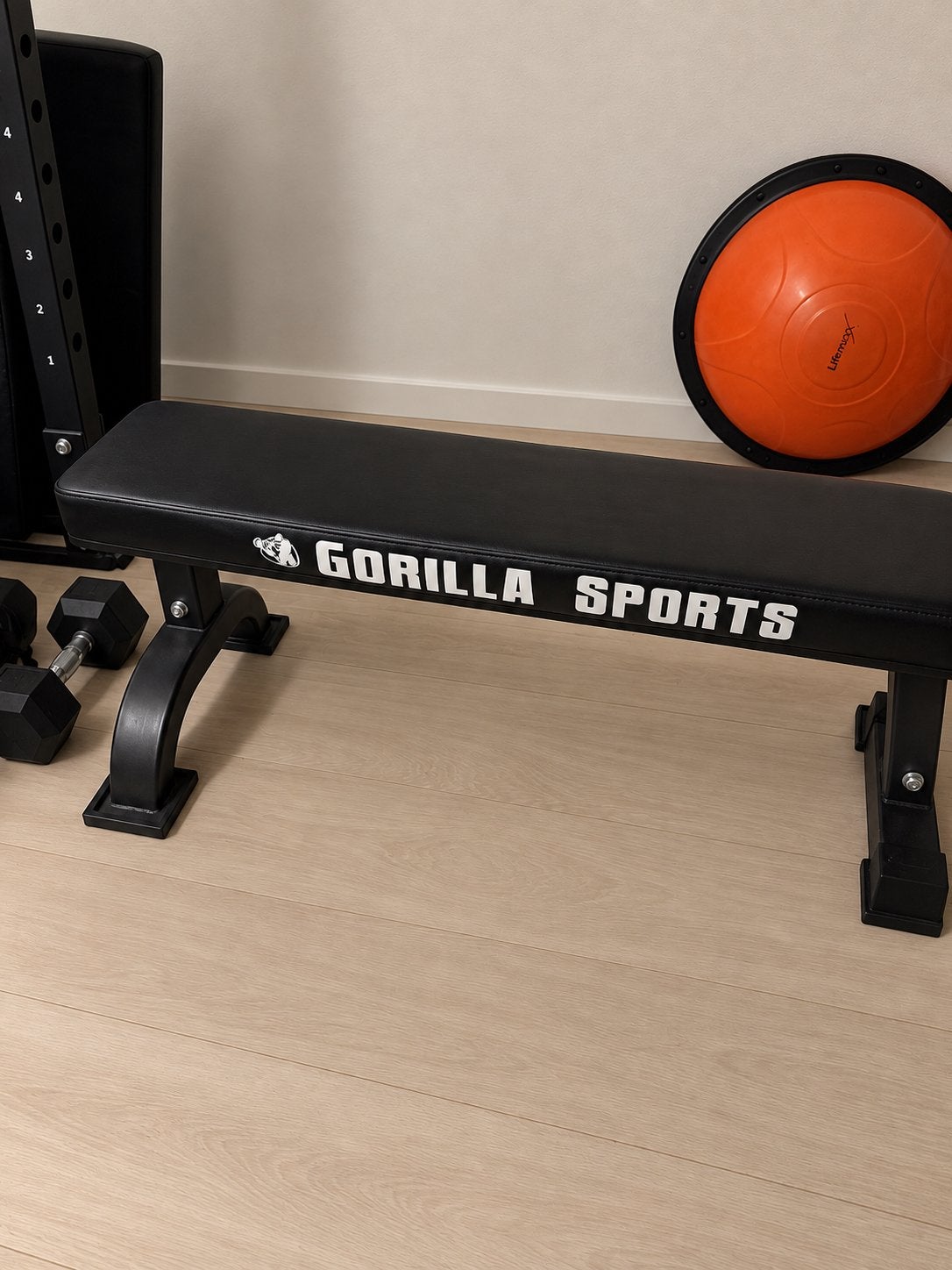 Gorilla sports flat bench, Sport en Fitness, Ophalen, Zo goed als nieuw, Fitnessbank