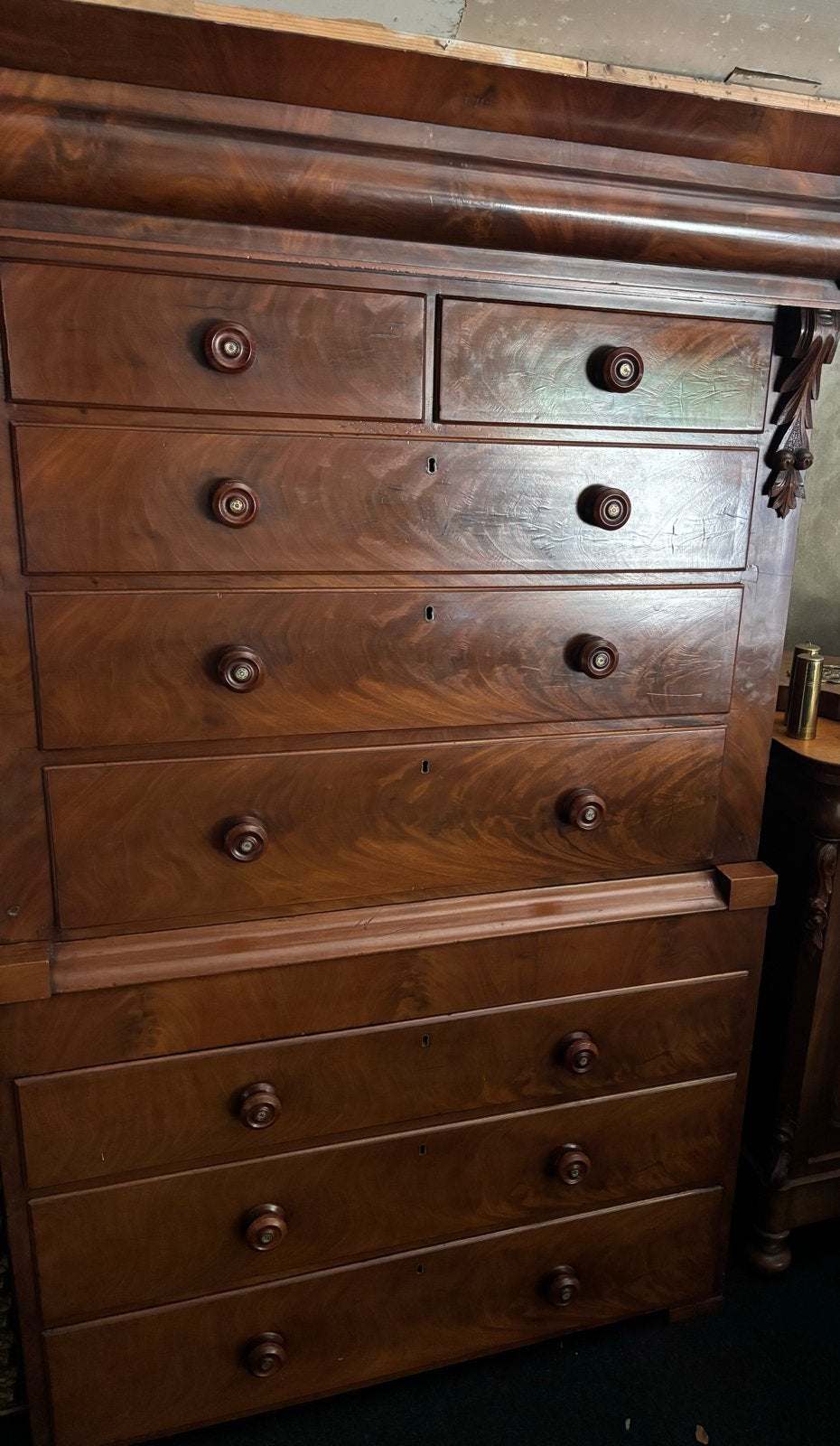 Antieke Mahonie Commode met Lades, Ophalen