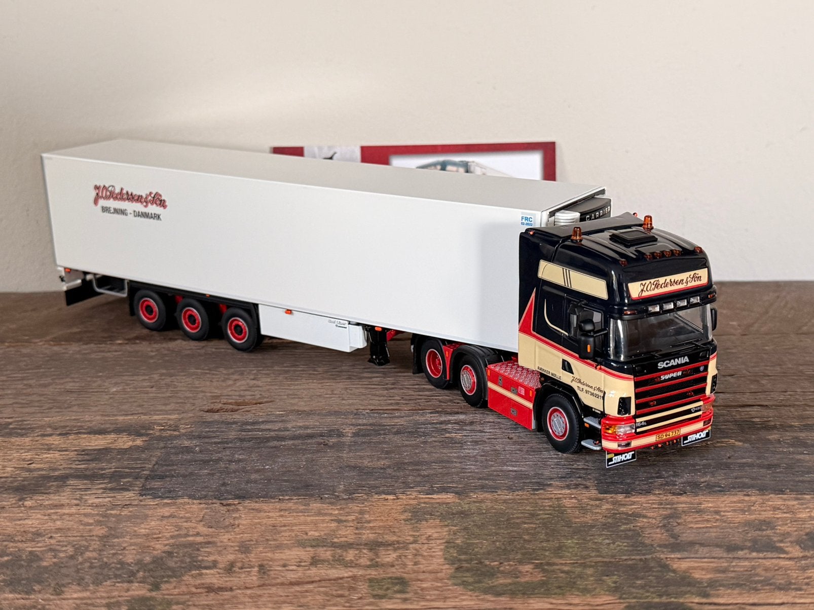 WSI - Scania 4 Serie Pedersen, Ophalen of Verzenden, Zo goed als nieuw, Bus of Vrachtwagen, Wsi
