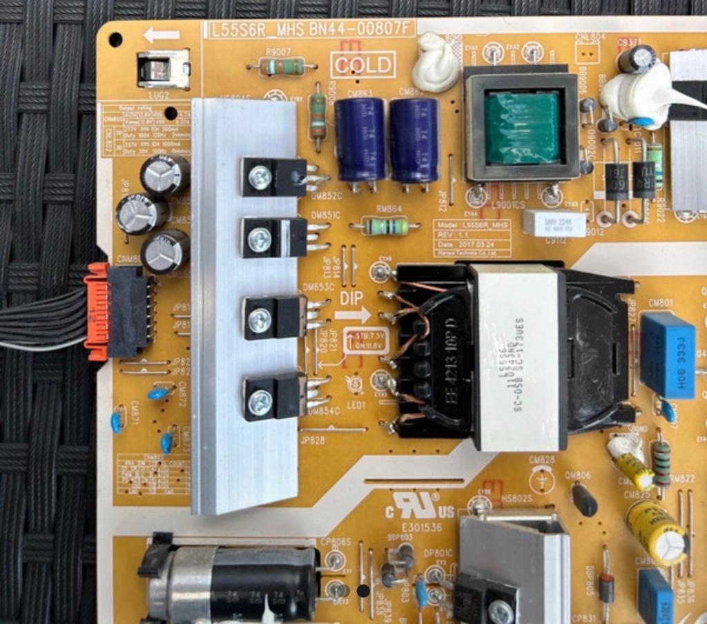 Samsung TV Voeding Board L55S6R_MHS BN44-00807F, Audio, Tv en Foto, Televisies, Gebruikt, 50 Hz, Ophalen of Verzenden, Samsung