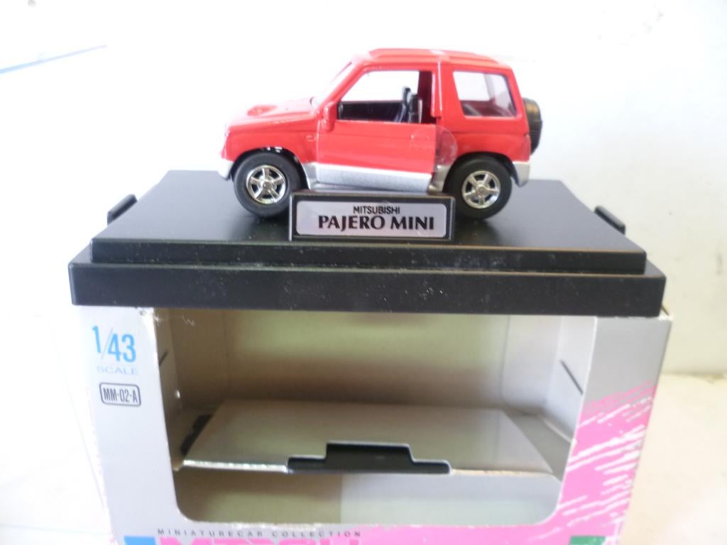 MTech Mitsubishi Pajero Mini rood nieuw in doos 1:43 auto, Ophalen of Verzenden, Nieuw, Auto, Overige merken