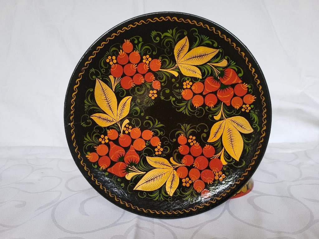 Handbeschilderde houten boorden Khokhloma, Antiek en Kunst, Ophalen of Verzenden