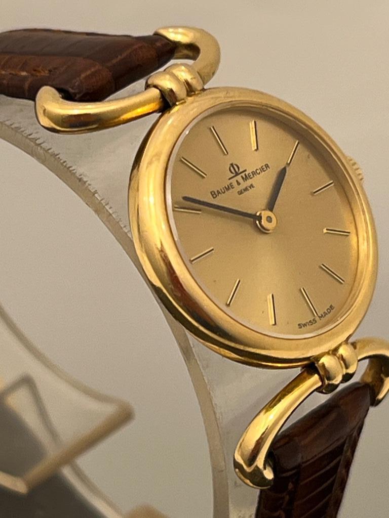 Baume & Mercier 38321 Dames 18K Goud Handopwind 24mm, Overige merken, Polshorloge, Ophalen of Verzenden, Goud