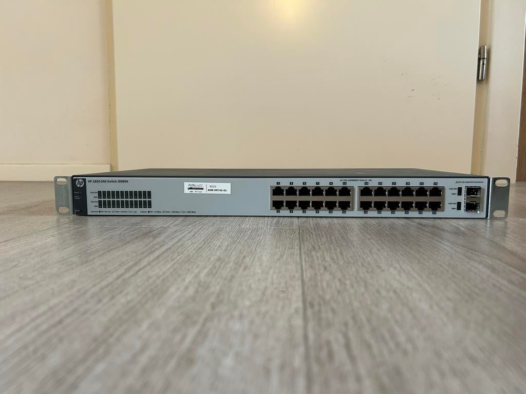 HP 1820-24G Switch J9980A, Ophalen of Verzenden, Gebruikt
