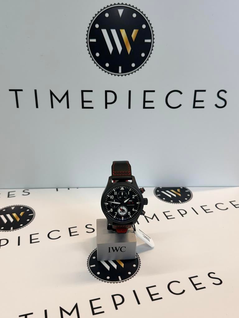 IWC Pilot Chronograph 45mm “Tophatters” IW389108 Nieuw, Overige materialen, Leer, Polshorloge, Nieuw