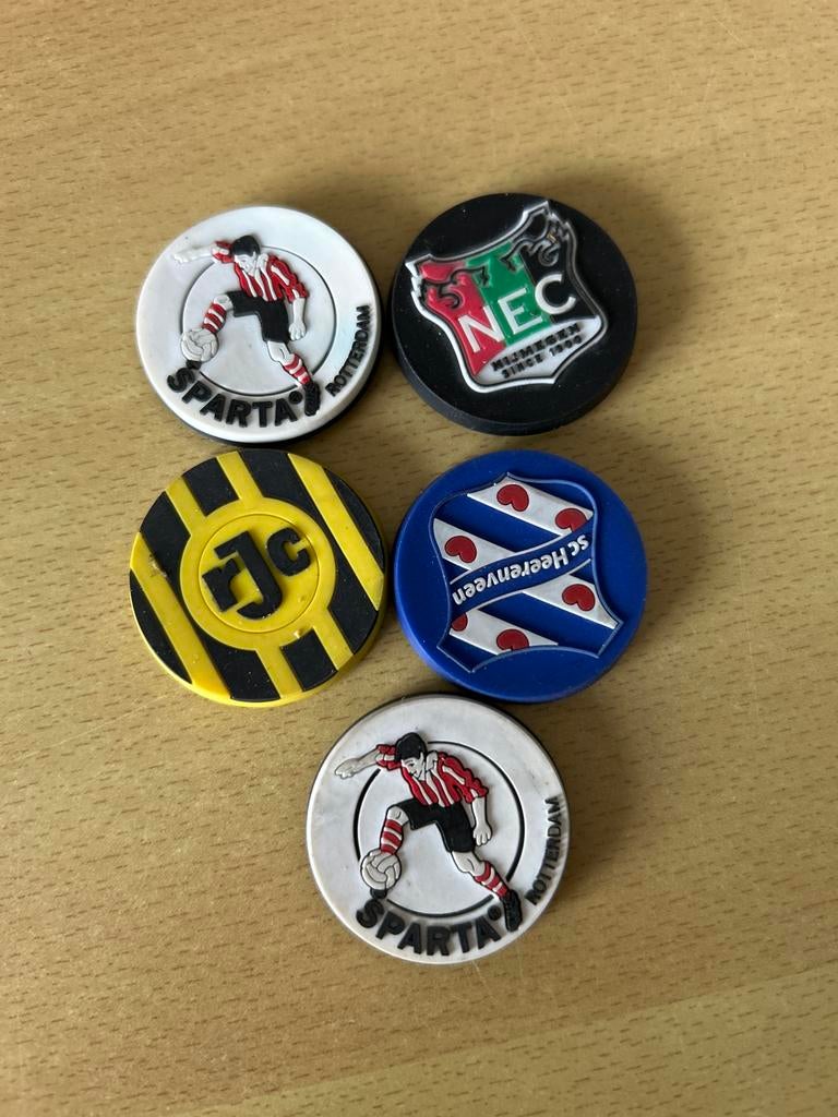 Club magneten Nederlandse Eredivisie voetbal, Ophalen of Verzenden, Zo goed als nieuw, Sport