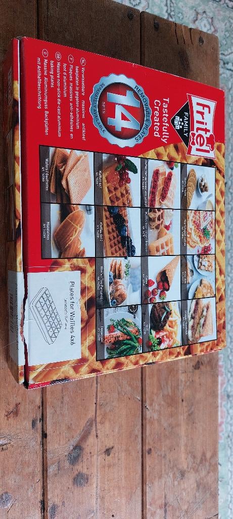 Fritel aluminium wafel platen, Ophalen, Uitneembare platen, Nieuw
