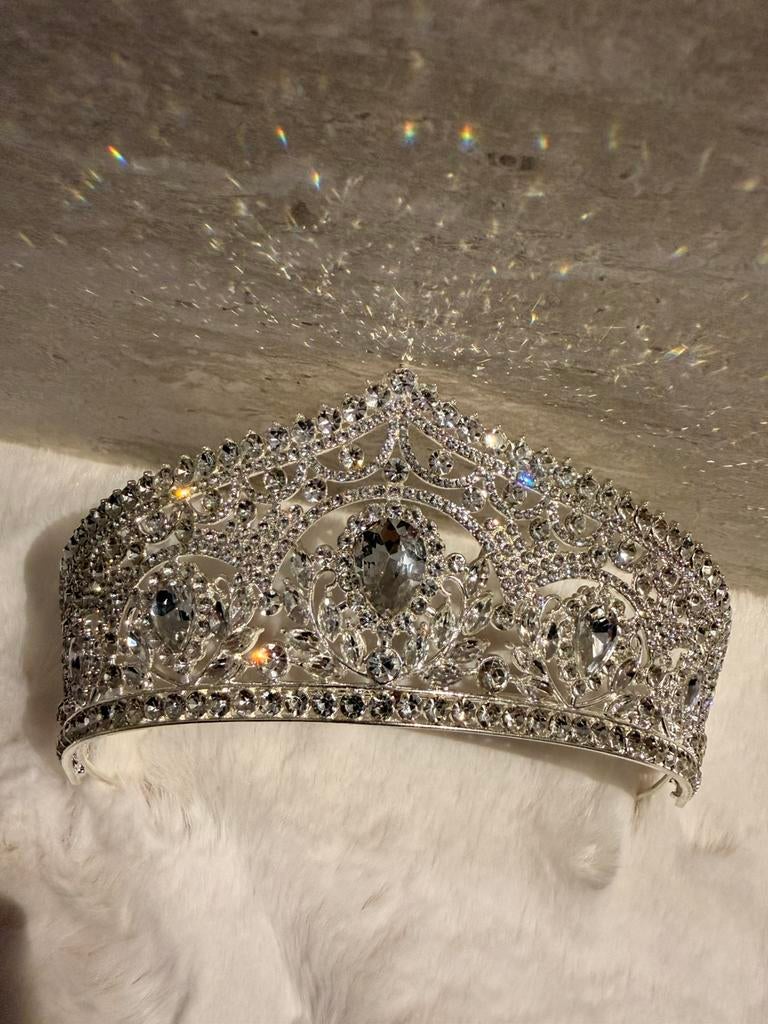 Bruidskroon Unieke en Schitterende Strass Kroon, Ophalen of Verzenden, Nieuw, Accessoires