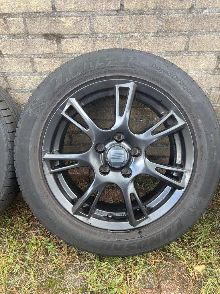 Orginele Seat/Volkswagen Velgen + Banden, Ophalen, 17 inch, 205 mm, Band(en)