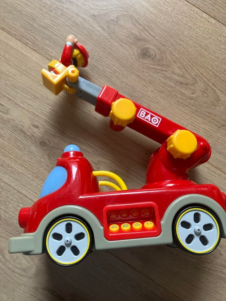 Bao Brandweerauto met ladder en geluid, Ophalen of Verzenden, Gebruikt, Jongen of Meisje