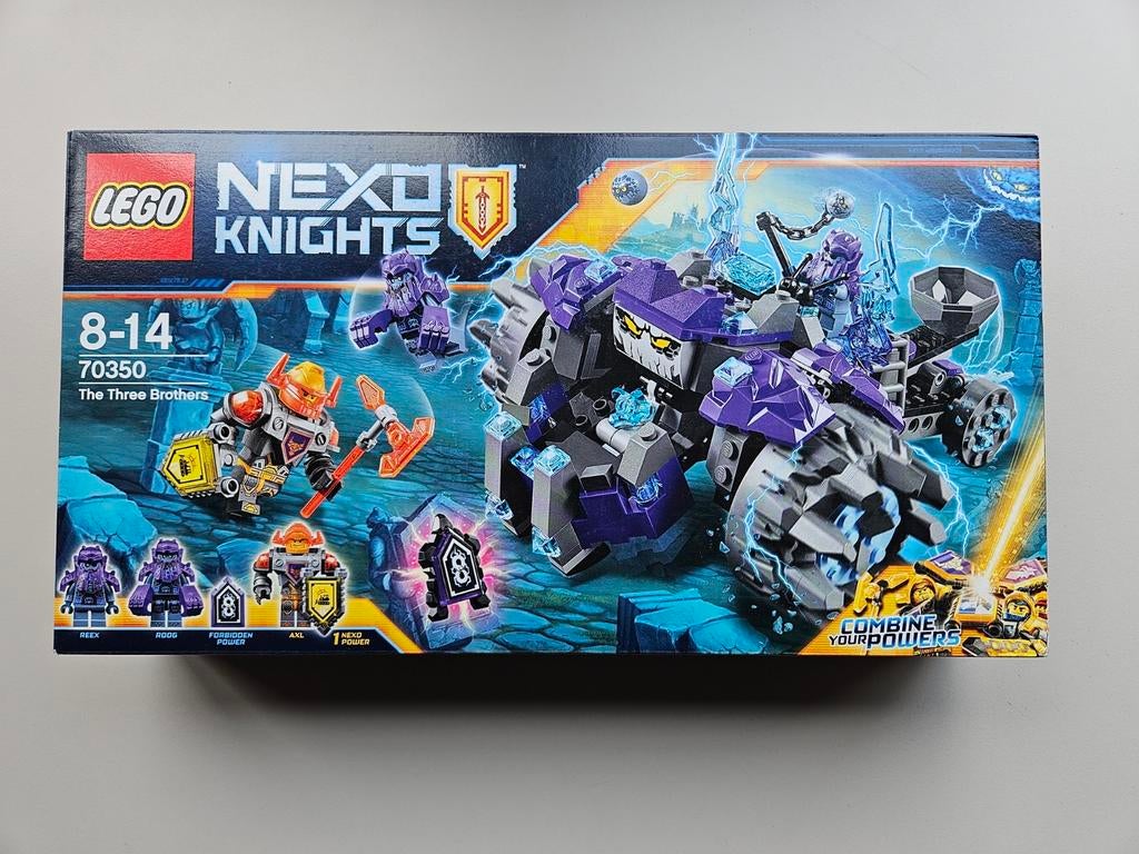 LEGO Nexo Knights 70350 - The Three Brothers, Ophalen of Verzenden, Zo goed als nieuw, Complete set, Lego