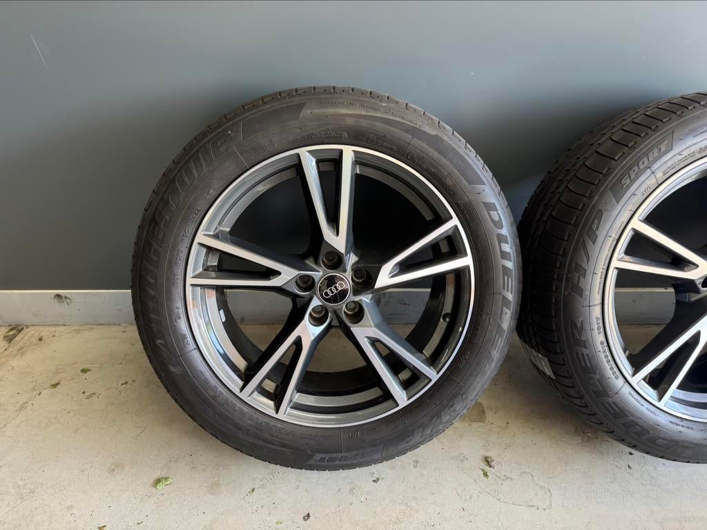 Audi Q5 velgen 19 inch Origineel 5x112 235/55/19 Zomerset, 19 inch, Banden en Velgen, Ophalen of Verzenden, 235 mm