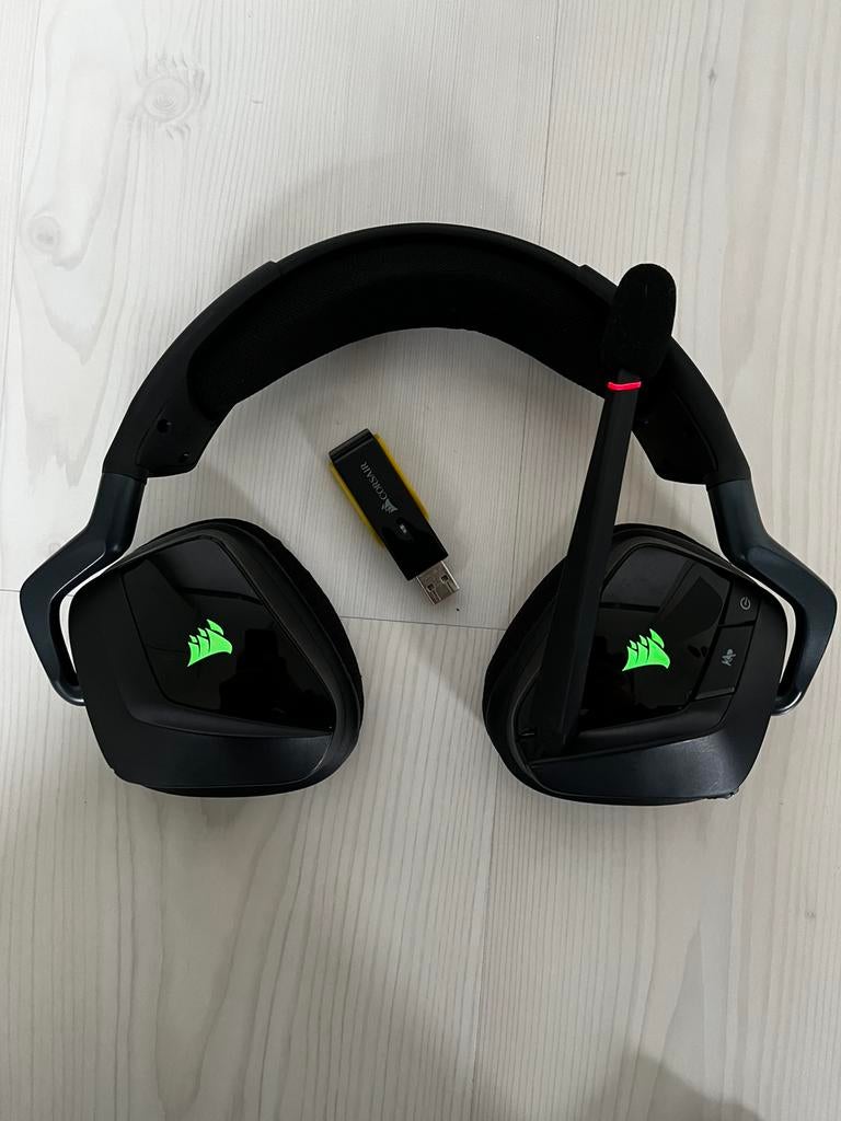 Corsair VOID Wireless - met alles erbij - Topstaat, Mute-functie, Ophalen of Verzenden, Zo goed als nieuw, Draadloos