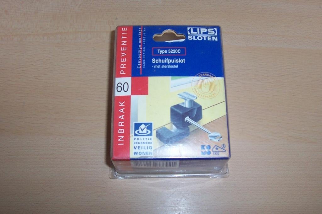 Lips bijzet Nr. 60 Type 5220C voor ramen en schuifpuien enz., Ophalen of Verzenden, Nieuw, Overige materialen, Slot