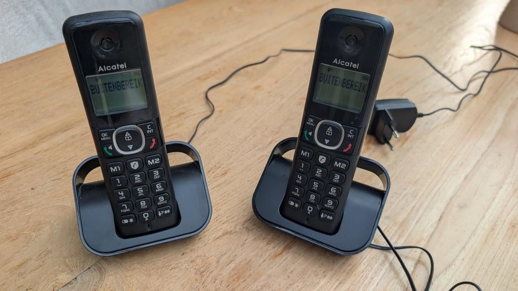 Telefoon Alcatel duoset., Ophalen, 2 handsets