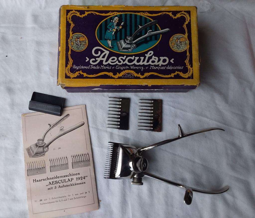 Antieke Aesculap Hand Haarknipper, Antiek en Kunst, Antiek | Gereedschap en Instrumenten, Ophalen of Verzenden