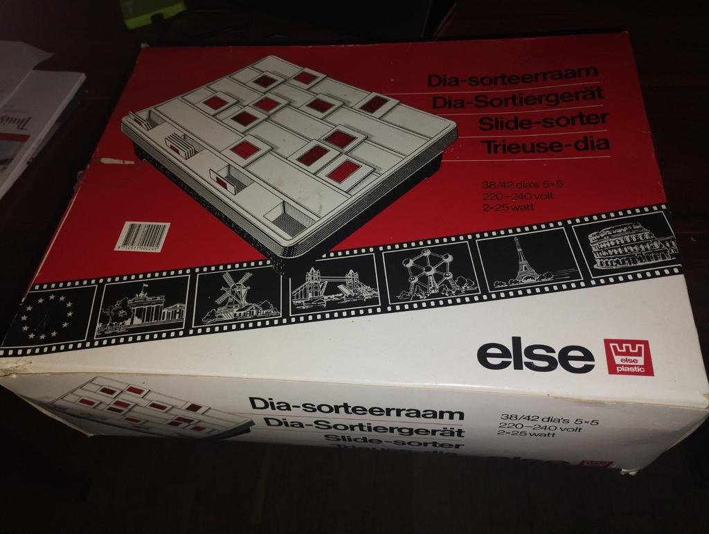 Else Dia-sorteerraam - Vintage Diaprojector Accessoire, Ophalen, Gebruikt, Met scherm