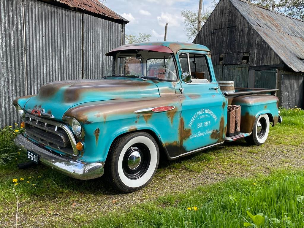Chevrolet Apache trouwauto huren . Pick up Oltimer te huur