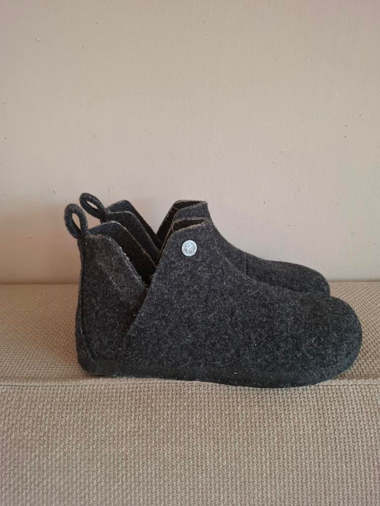 Birkenstock  Antraciet Maat 39 🤍, Ophalen, Zo goed als nieuw, Birkenstock, Pantoffels of Sloffen