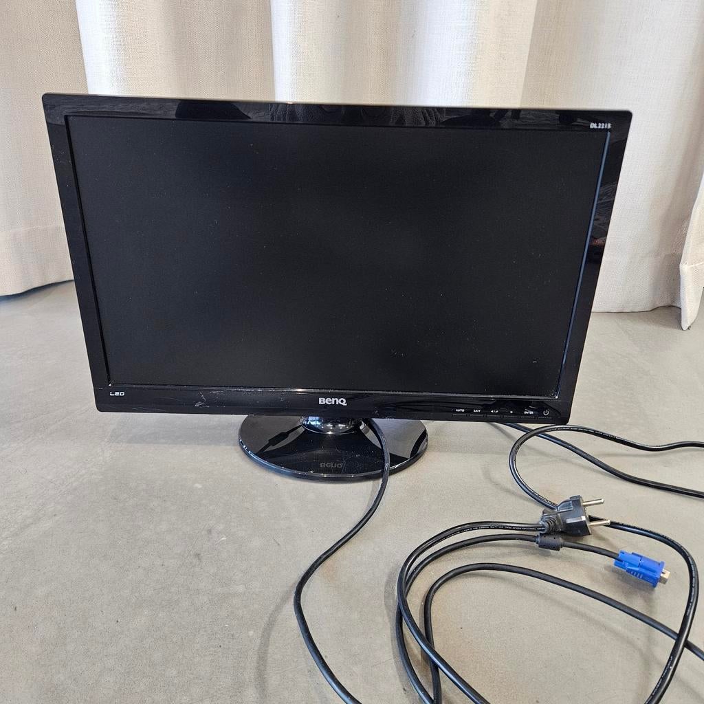 BenQ monitor 18,7 inch beeldscherm DL2215-B met VGA, Computers en Software, Gebruikt, BenQ, Asus, Ophalen of Verzenden, VGA