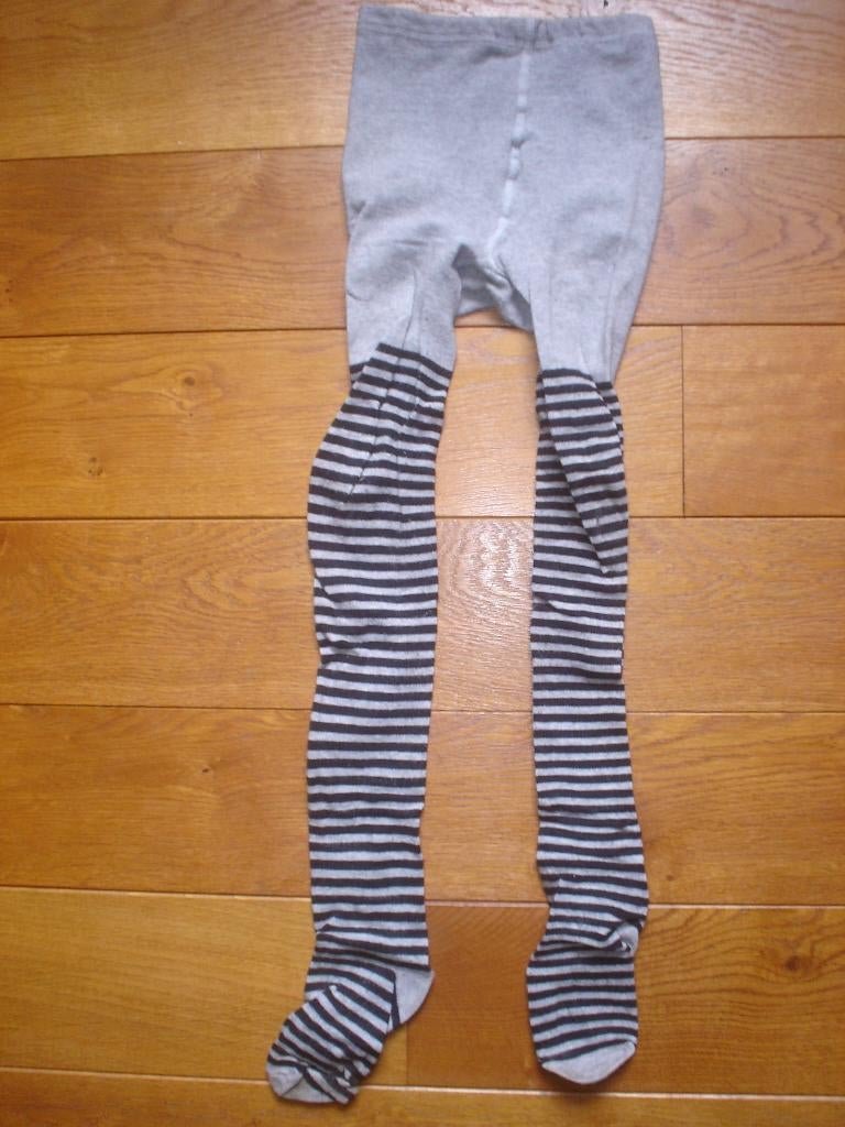 grijs gestreepte maillot, maat; 146/152, Zo goed als nieuw, Hema, Sokken, Verzenden