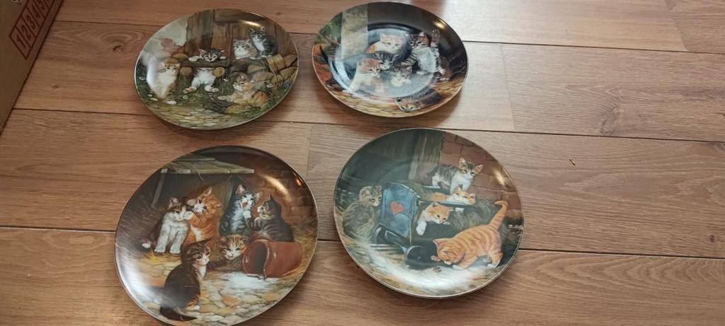 Seltmann Weiden borden met katten afbeelding, Ophalen of Verzenden