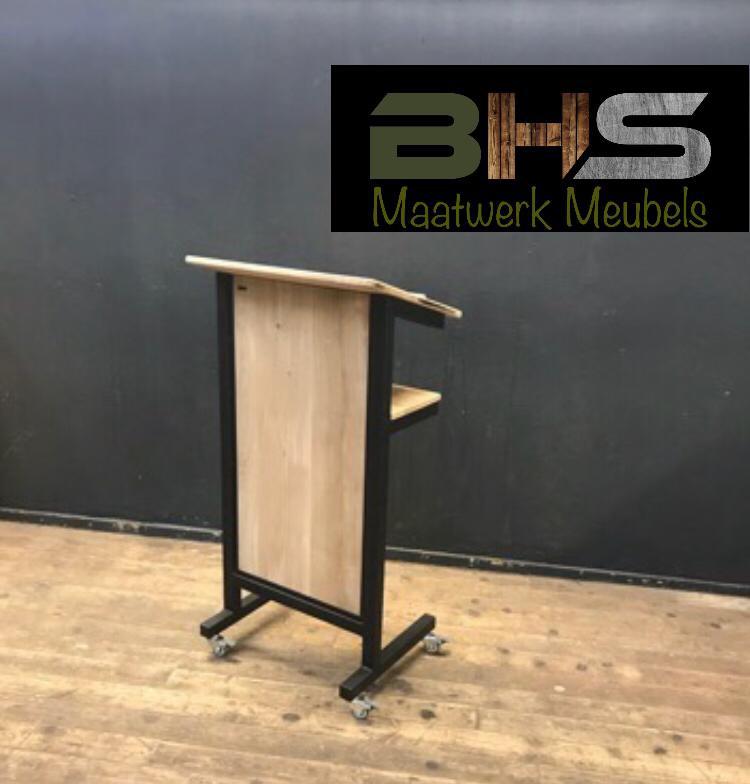 Lessenaar - industrieel - spreekstoel - volledig op maat!, BHS Maatwerk Meubels, Info@bhs-maatwerkmeubels.nl, Nieuw, Ophalen of Verzenden
