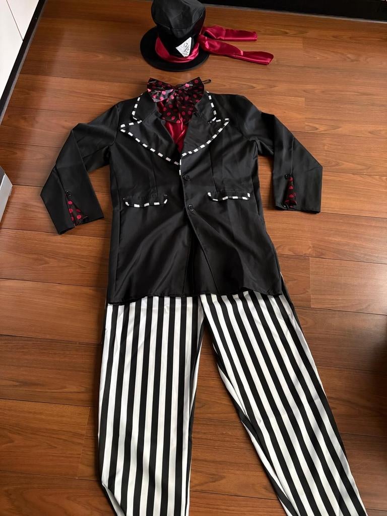 Mad Hatter Kostuum - Carnaval of Halloween, Kleding | Heren, Carnaval, Onbekend, Ophalen of Verzenden, Kleding