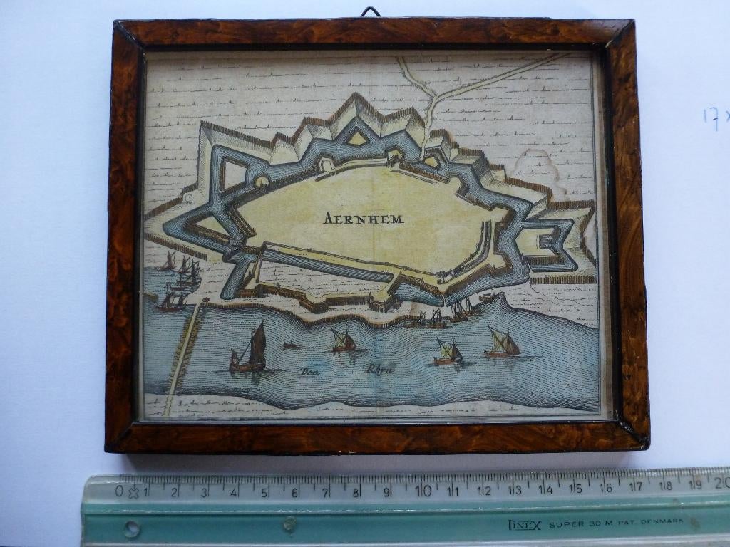 Plattegrond Arnhem omstreeks 1600 Blaeu, Ophalen of Verzenden