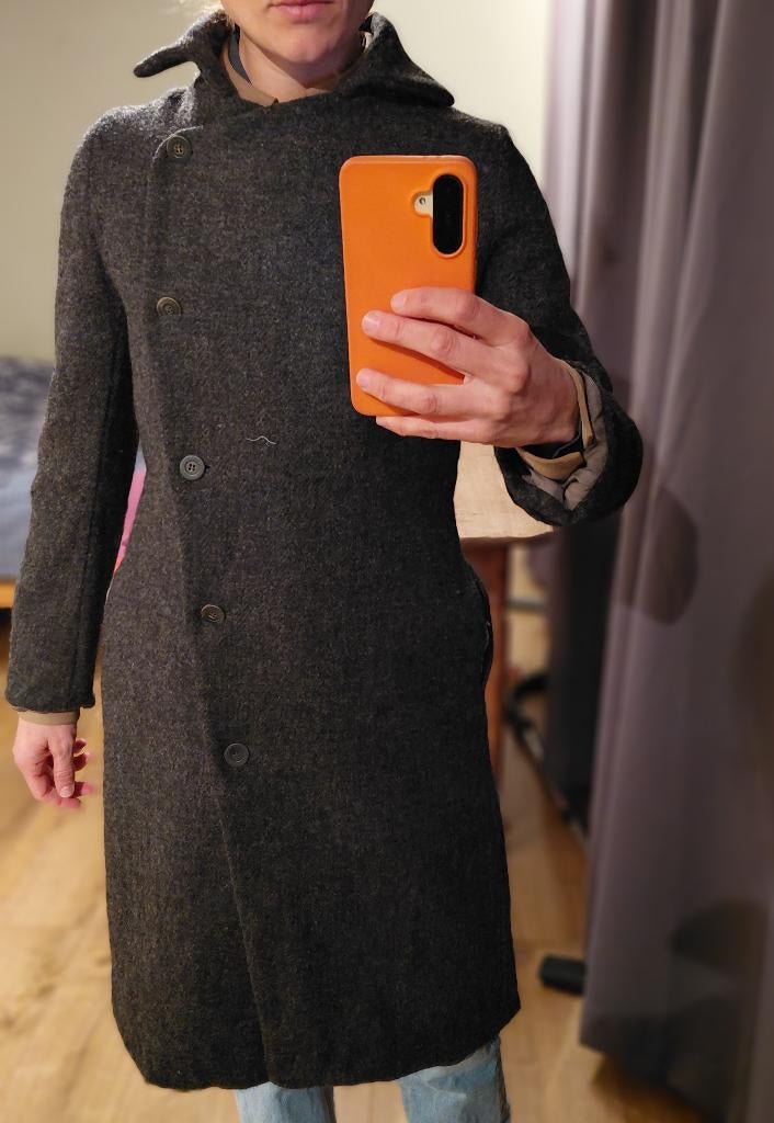 Harris tweed damesjas, Kleding | Dames, Jassen | Winter, Gedragen, Maat 36 (S), Grijs, Ophalen of Verzenden