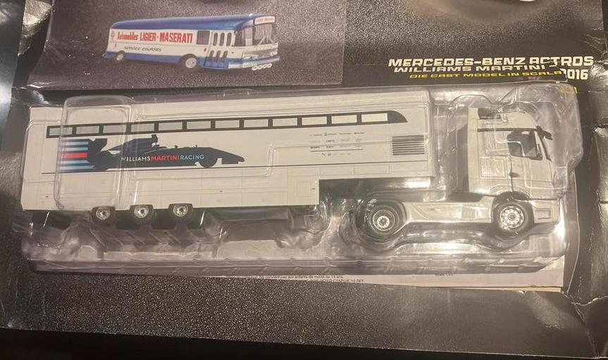 Centauria 1/43 Williams Mercedes F1 Autotransporter Nieuw, Overige merken, Centauria, Nieuw, Ophalen of Verzenden