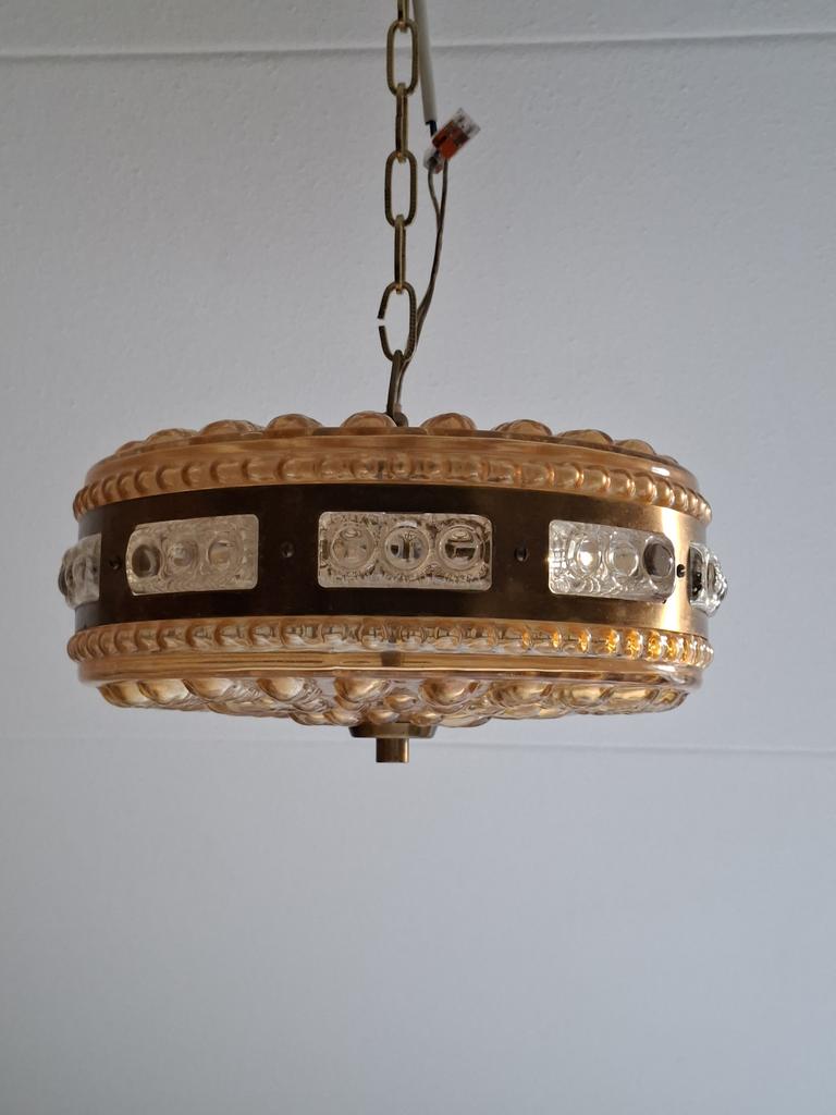 Vintage Kristallen Lamp Orrefors, Ophalen of Verzenden, Zo goed als nieuw, Minder dan 50 cm