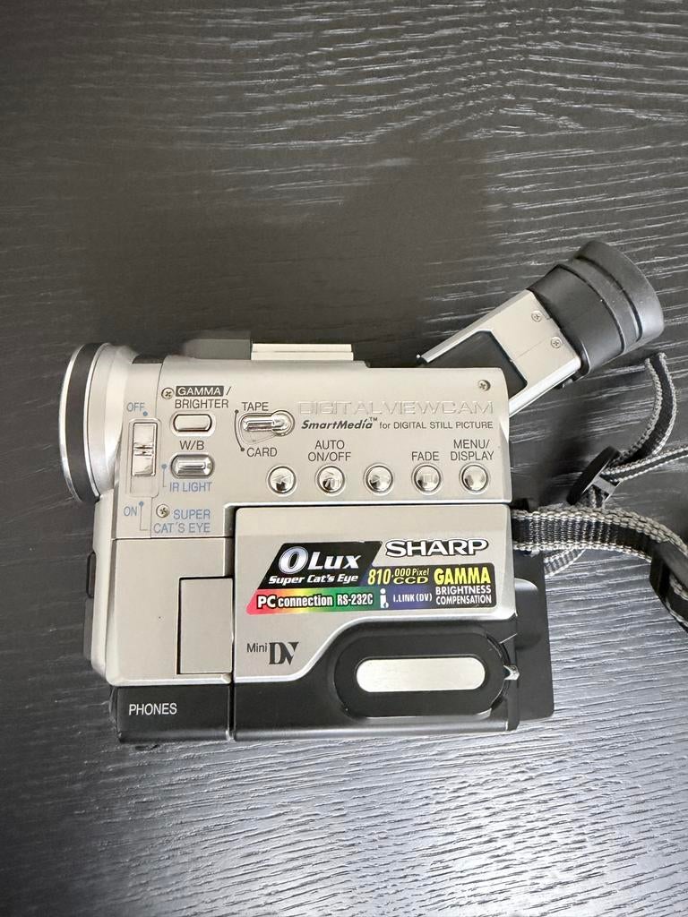 Sharp Mini DV Camcorder - Vintage Videocamera, Mini dv, Gebruikt, Minder dan 8x, Ingebouwde lamp